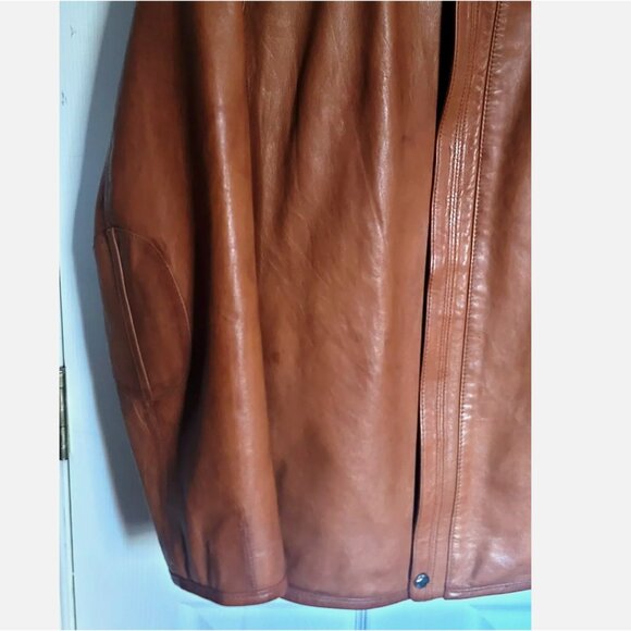 VTG Robert Comstock & Co Lambskin Leather Jacket XL Motorcycle Bomber Flight - Picture 8 of 16